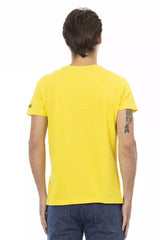 Trussardi Action Yellow Cotton Men T-Shirt -   -  Trussardi Action.