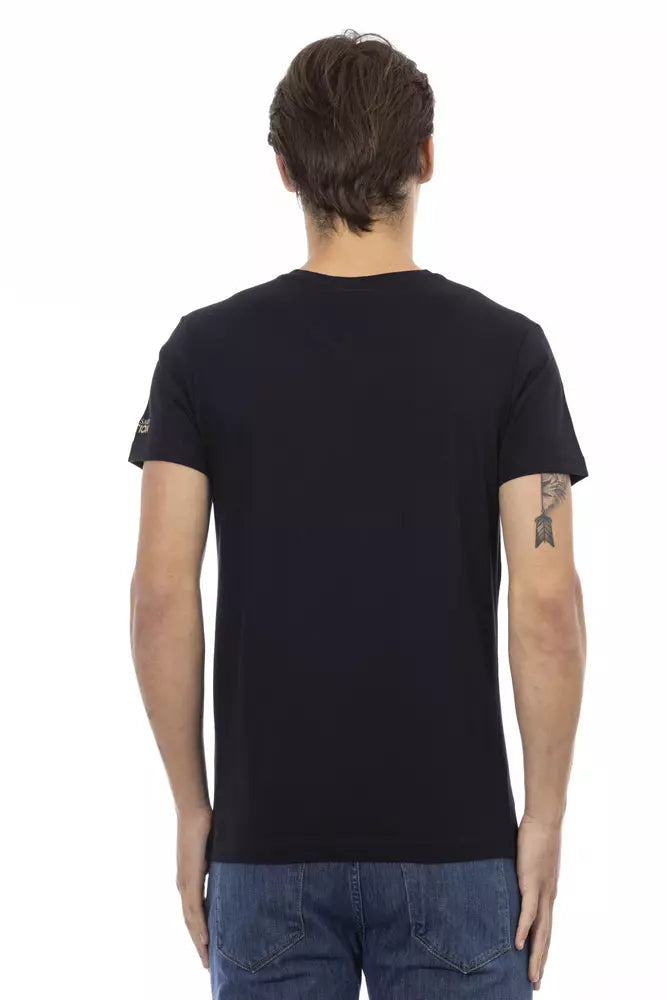Trussardi Action Black Cotton Men T-Shirt -   -  Trussardi Action.