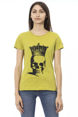 Trussardi Action Green Cotton Women T-Shirt -   -  Trussardi Action.