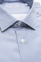 Robert Friedman Light Blue Cotton Men Shirt -   -  Robert Friedman.