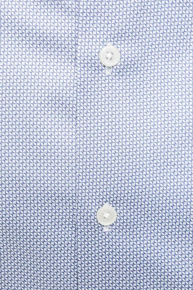 Robert Friedman Light Blue Cotton Men Shirt -   -  Robert Friedman.