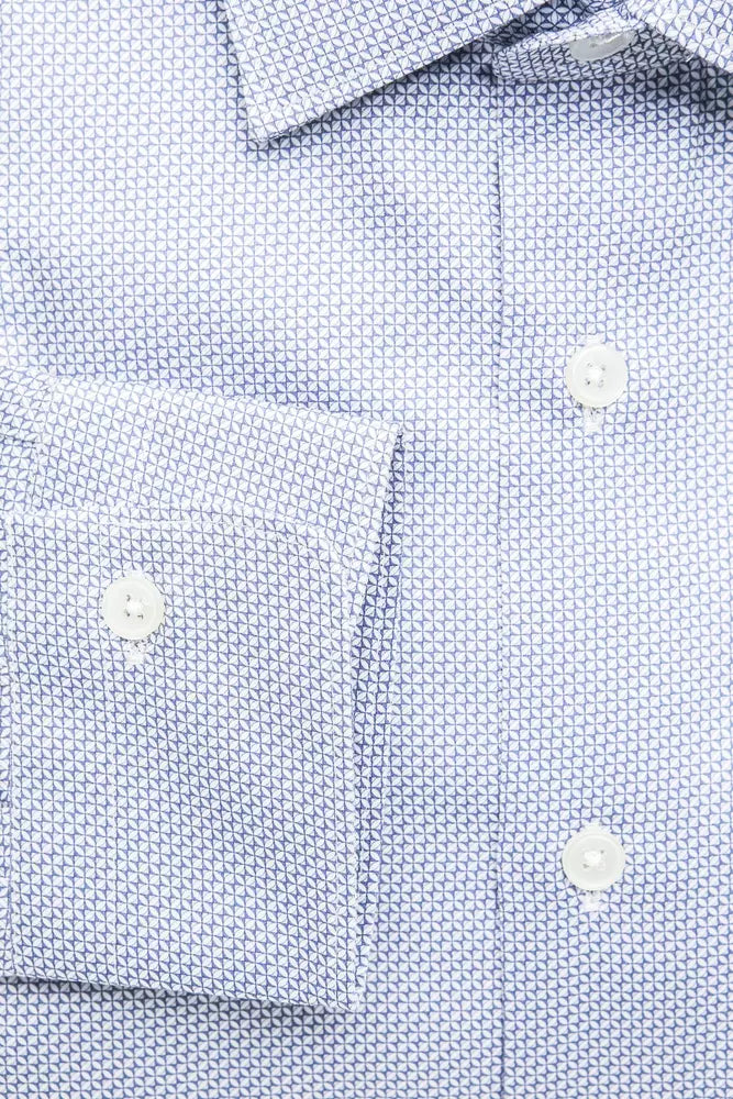 Robert Friedman Light Blue Cotton Men Shirt -   -  Robert Friedman.