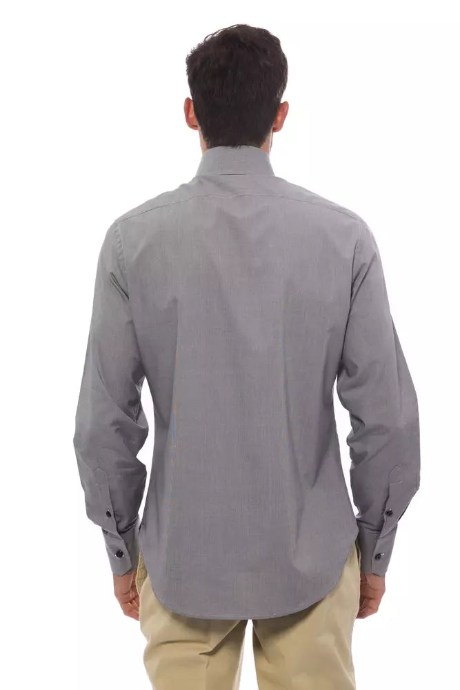 Billionaire Italian Couture Black Cotton Men Shirt -   -  Billionaire Italian Couture.
