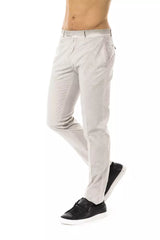 Uominitaliani Gray Cotton Mens Pant -   -  Uominitaliani.