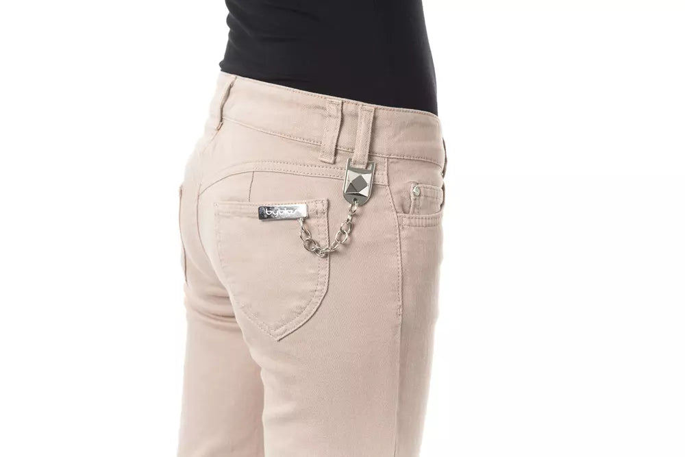 BYBLOS Beige Cotton Women Pants -   -  BYBLOS.