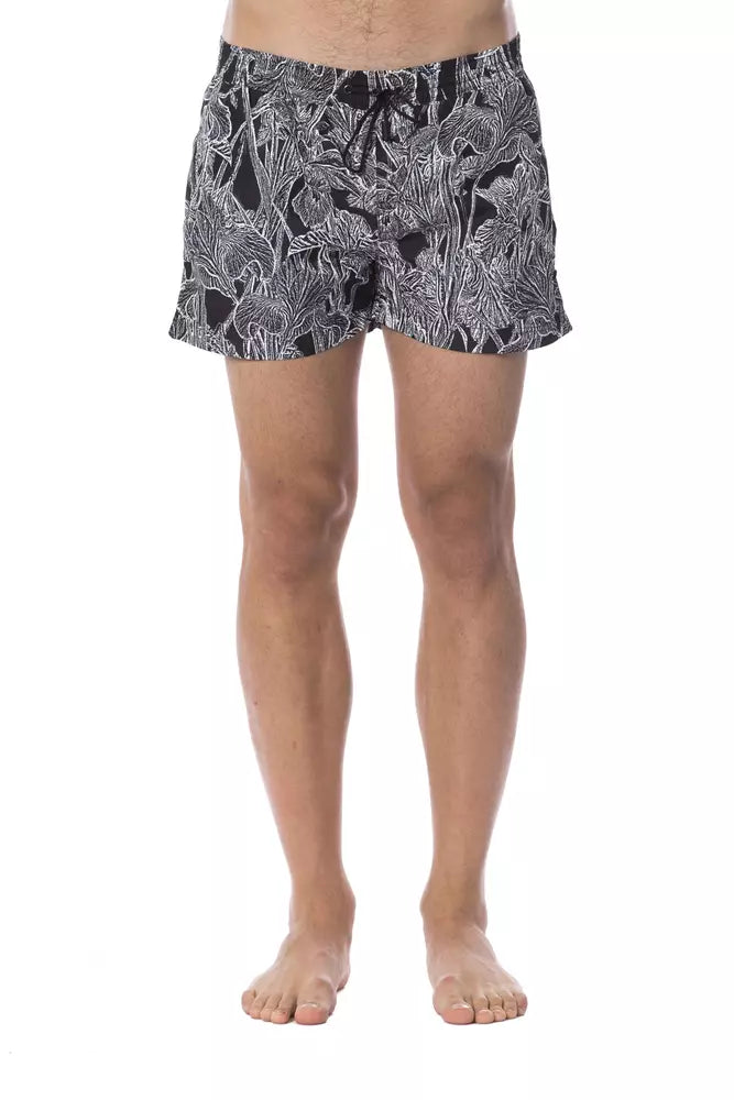 Roberto Cavalli Sport Black Polyester Men Swimsuit -   -  Roberto Cavalli Sport.