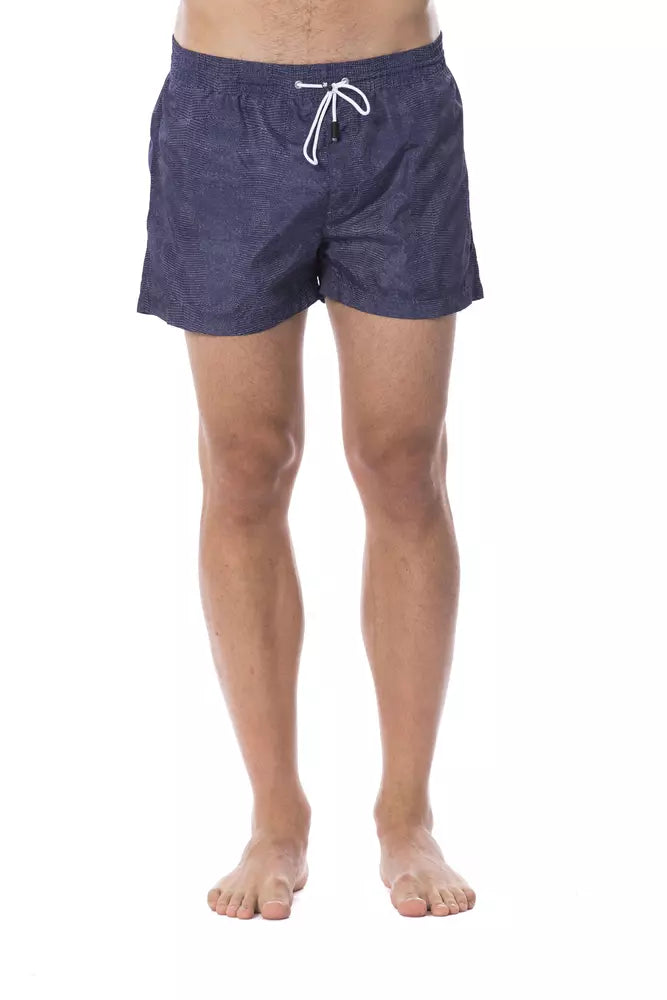 Roberto Cavalli Sport Blue Polyester Men's Swim Trunk -   -  Roberto Cavalli Sport.