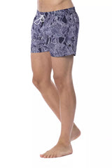 Roberto Cavalli Sport Blue Polyester Men Swimsuit -   -  Roberto Cavalli Sport.