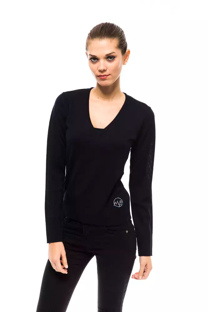 Montana Blu Blue Wool Women Sweater -   -  Montana Blu.