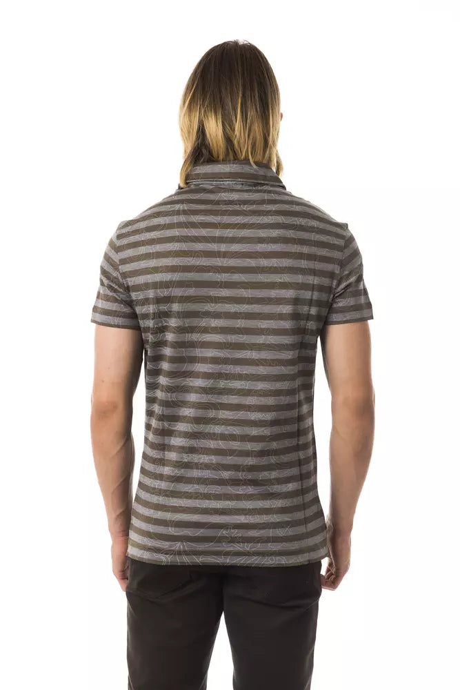 BYBLOS Gray Cotton Men Polo Shirt -   -  BYBLOS.