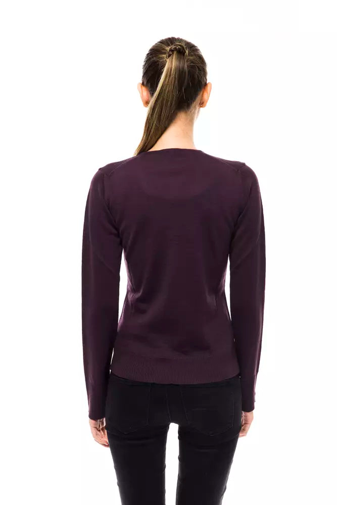 Montana Blu Purple Wool Women Sweater -   -  Montana Blu.