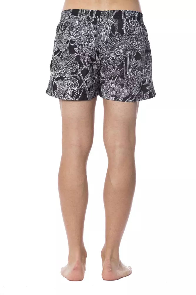 Roberto Cavalli Sport Black Polyester Men Swimsuit -   -  Roberto Cavalli Sport.