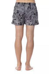 Roberto Cavalli Sport Black Polyester Men Swimsuit -   -  Roberto Cavalli Sport.