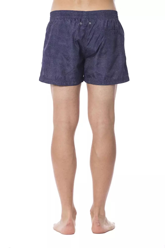 Roberto Cavalli Sport Blue Polyester Men's Swim Trunk -   -  Roberto Cavalli Sport.