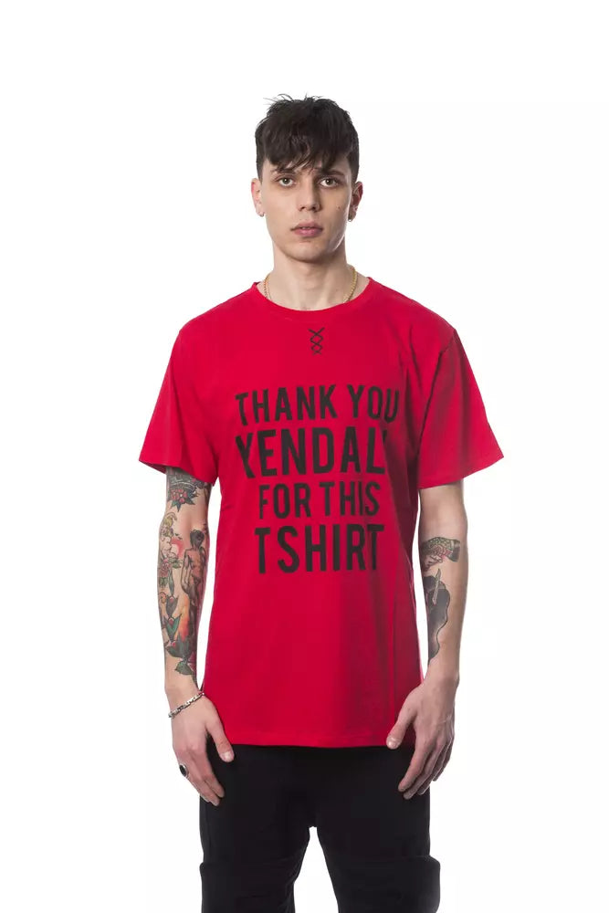 Nicolo Tonetto Red Cotton Men T-Shirt -   -  Nicolo Tonetto.