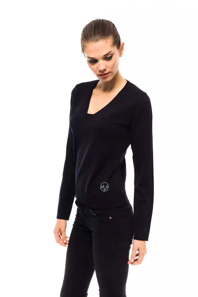 Montana Blu Blue Wool Women Sweater -   -  Montana Blu.