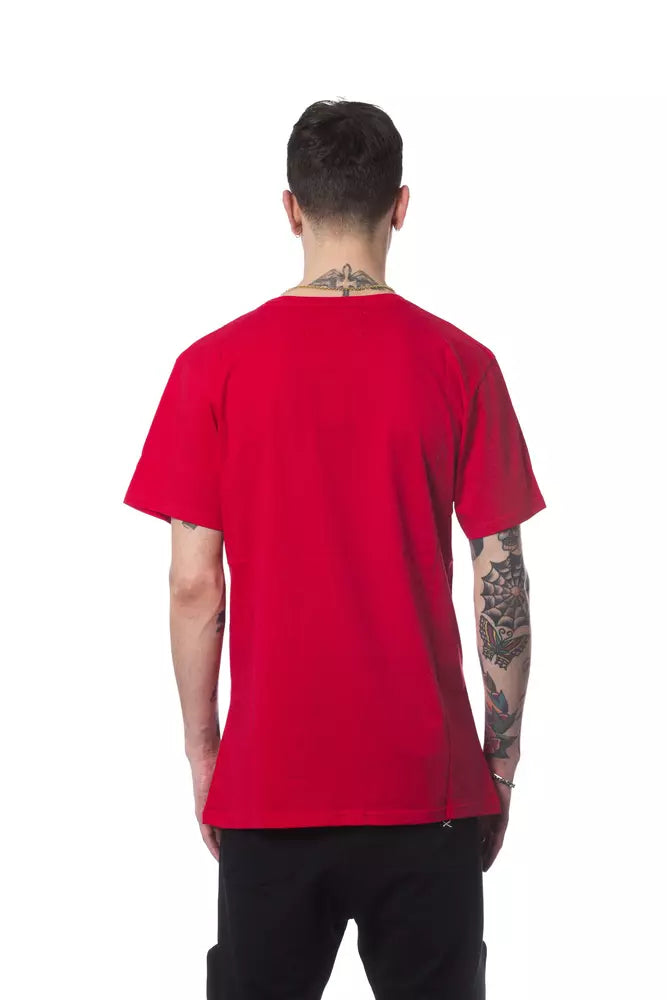 Nicolo Tonetto Red Cotton Men T-Shirt -   -  Nicolo Tonetto.