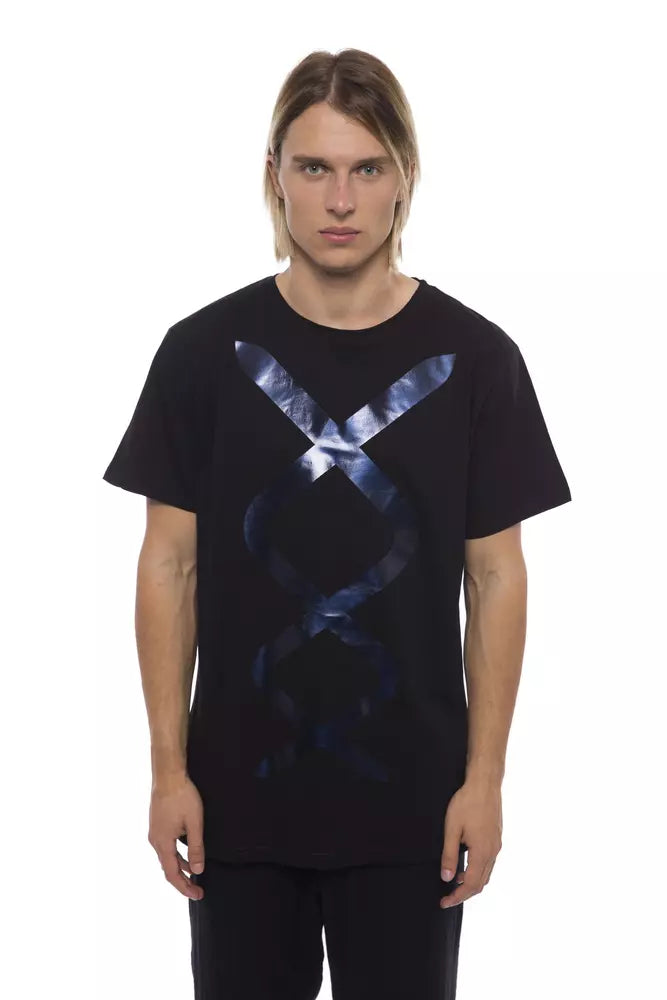 Nicolo Tonetto Black Cotton Men T-Shirt -   -  Nicolo Tonetto.