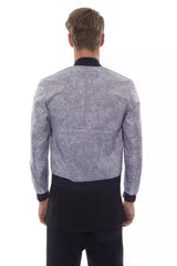 Nicolo Tonetto Gray Polyester Men Bomber Jacket -   -  Nicolo Tonetto.