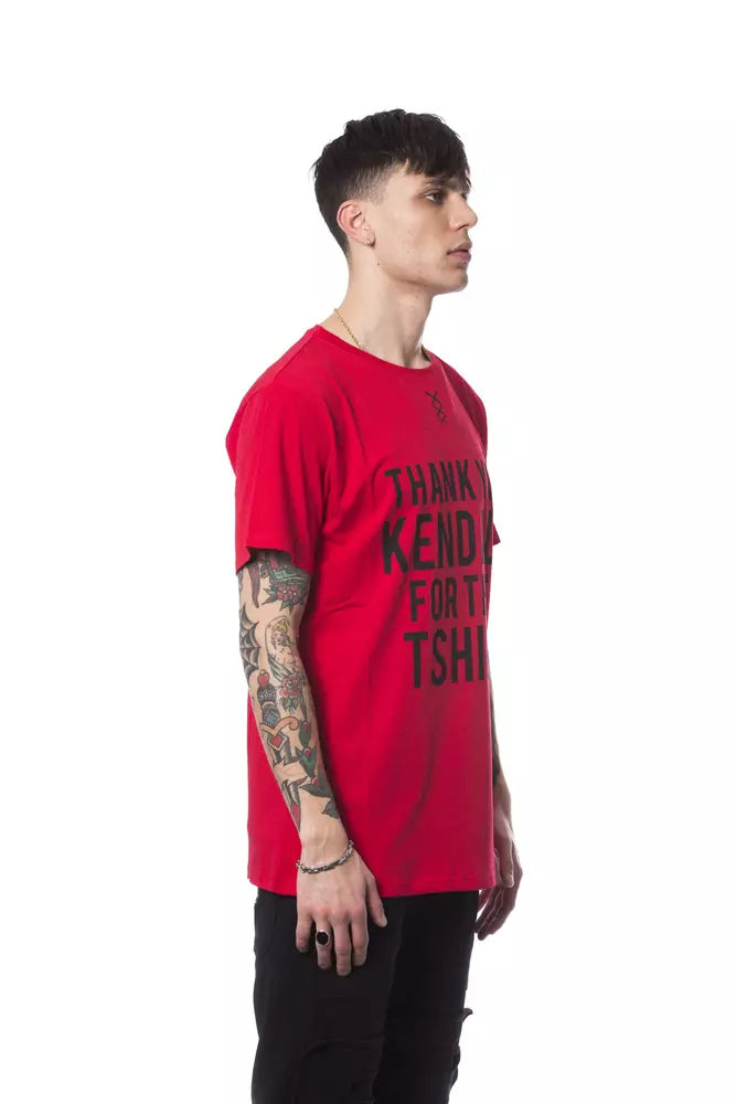 Nicolo Tonetto Red Cotton Men T-Shirt -   -  Nicolo Tonetto.