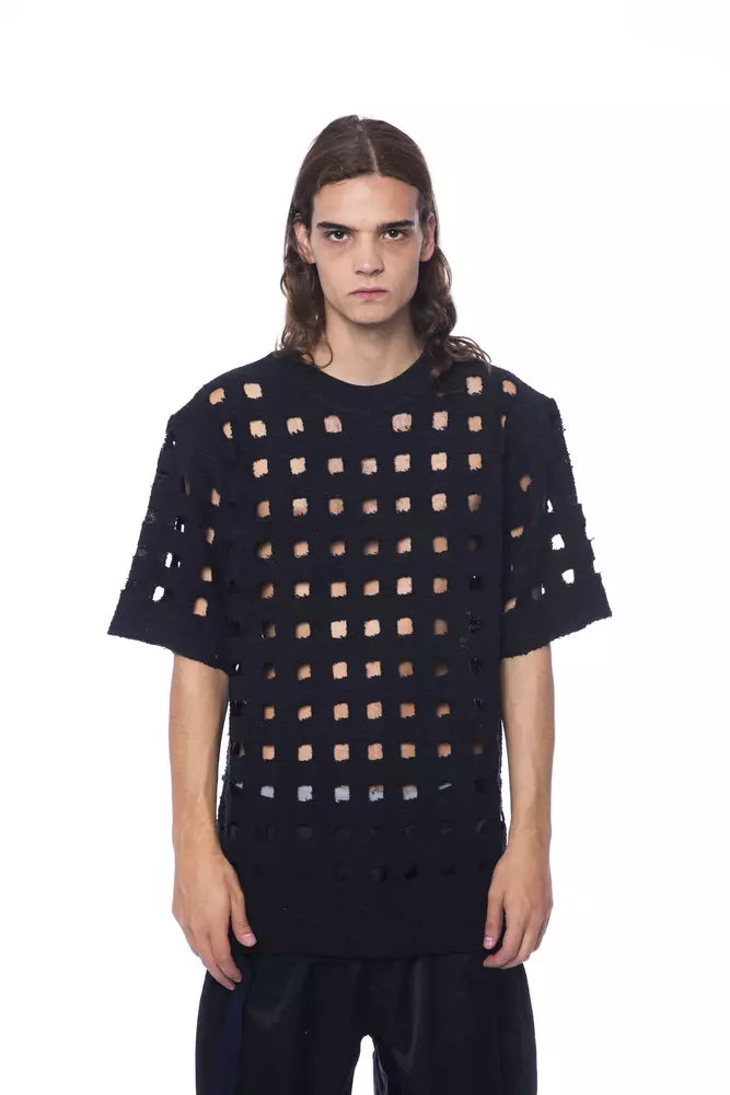 Nicolo Tonetto Black Cotton Men T-Shirt -   -  Nicolo Tonetto.