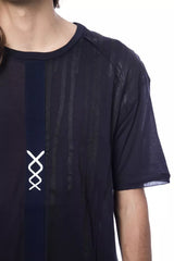 Nicolo Tonetto Blue Cotton Men T-Shirt -   -  Nicolo Tonetto.