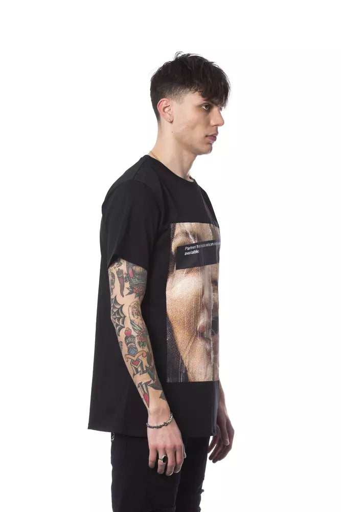 Nicolo Tonetto Black Cotton Men T-Shirt -   -  Nicolo Tonetto.