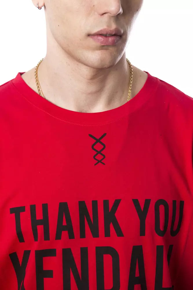 Nicolo Tonetto Red Cotton Men T-Shirt -   -  Nicolo Tonetto.