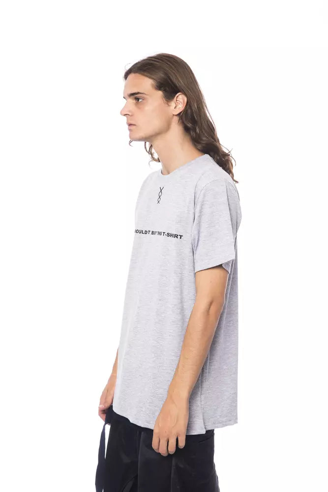 Nicolo Tonetto Gray Cotton Men T-Shirt -   -  Nicolo Tonetto.