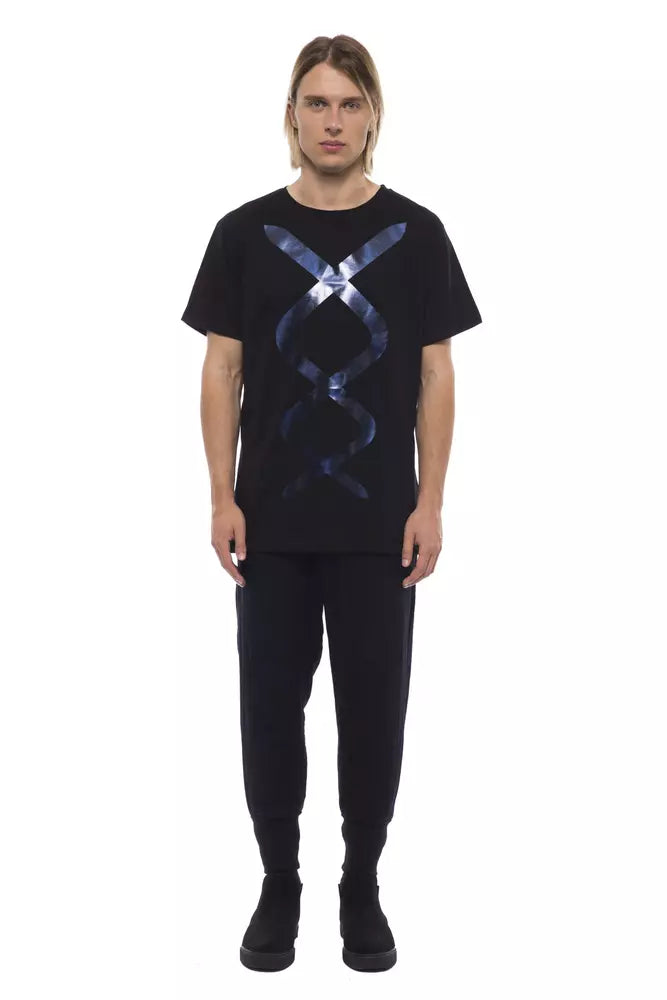 Nicolo Tonetto Black Cotton Men T-Shirt -   -  Nicolo Tonetto.