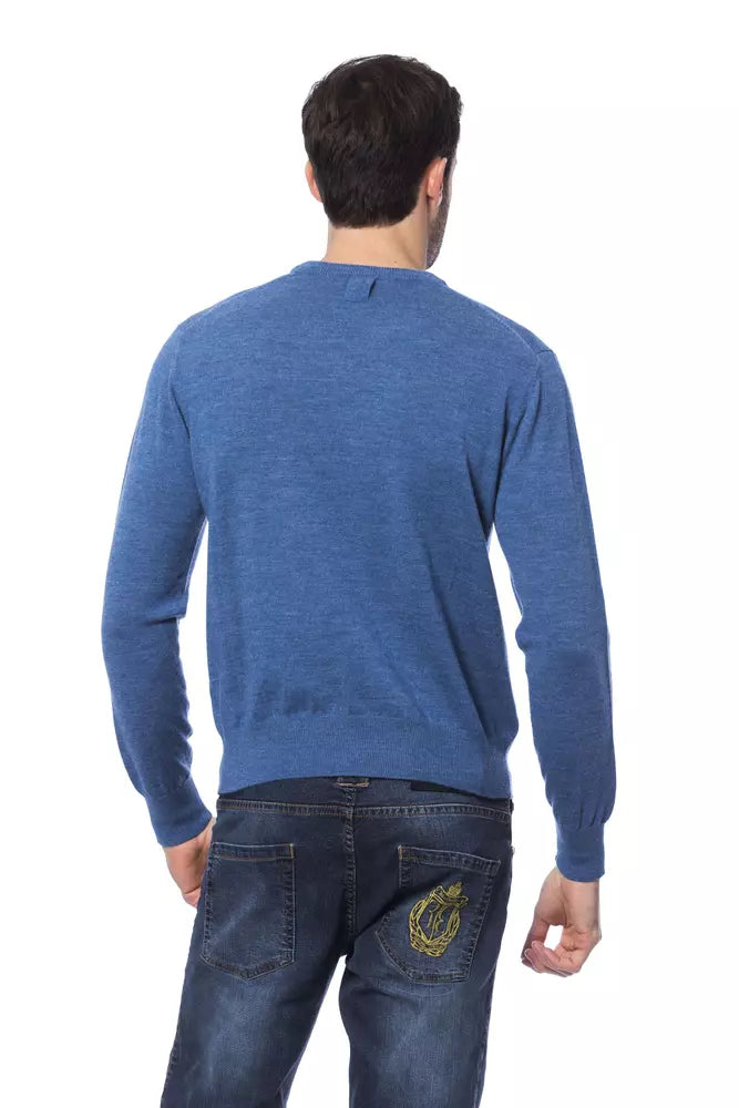 Billionaire Italian Couture Embroidered Merino Wool Crew Neck Sweater -   -  Billionaire Italian Couture.