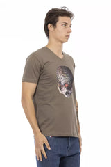 Trussardi Action Brown Cotton Men T-Shirt -   -  Trussardi Action.