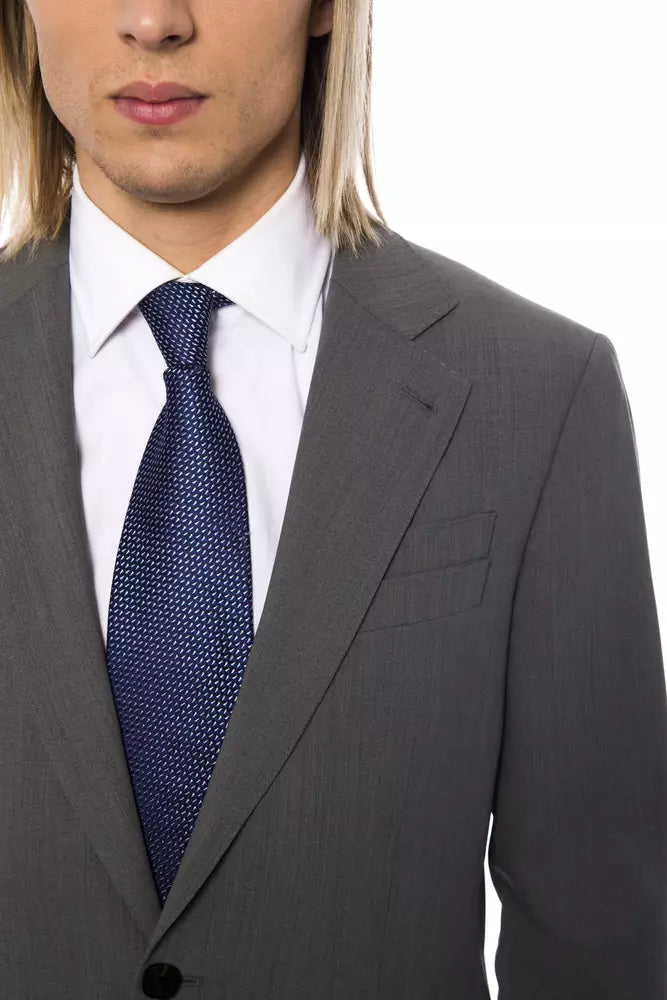Billionaire Italian Couture Gray Wool Men Blazer -   -  Billionaire Italian Couture.