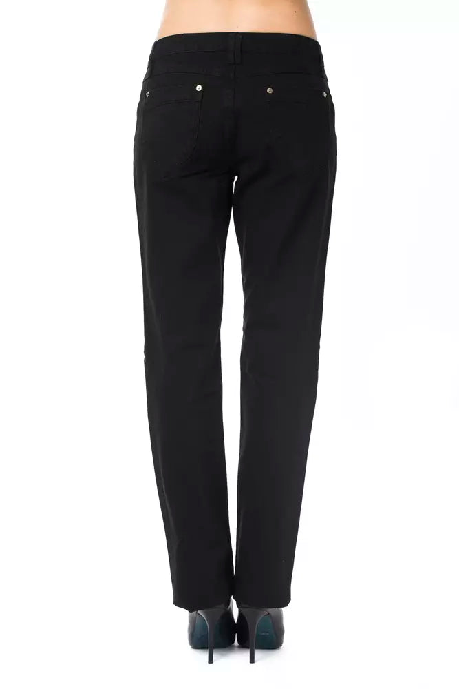 Ungaro Fever Black Cotton Women Pant -   -  Ungaro Fever.