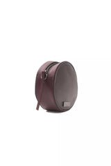 Pompei Donatella Chic Burgundy Small Oval Crossbody Bag -  Luxury Cross Body Bag for Women -  Pompei Donatella.