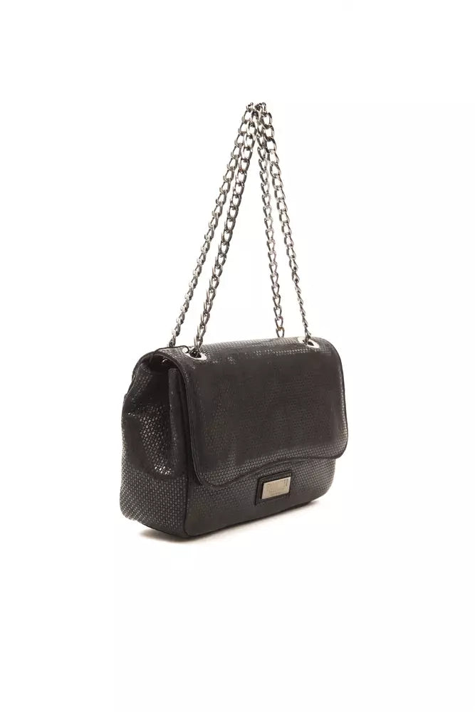 Pompei Donatella Black Leather Women Crossbody Bag -  Luxury Cross Body Bag for Women -  Pompei Donatella.