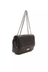 Pompei Donatella Black Leather Women Crossbody Bag -  Luxury Cross Body Bag for Women -  Pompei Donatella.