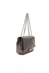 Pompei Donatella Gray Leather Women Crossbody Bag -  Luxury Cross Body Bag for Women -  Pompei Donatella.