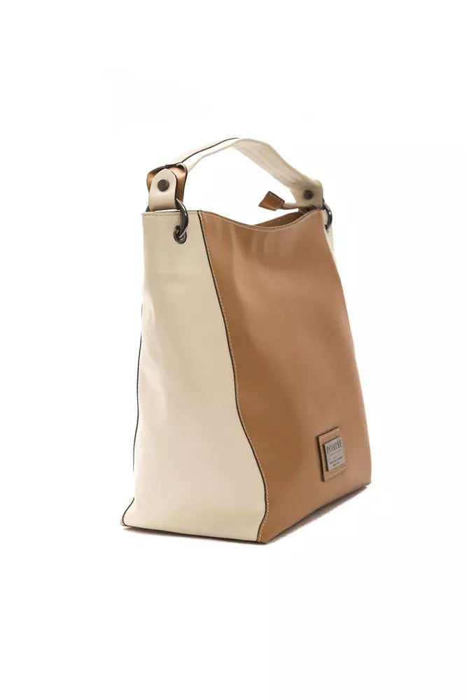 Pompei Donatella Brown Leather Women Shoulder Bag -  Luxury Shoulder Bag for Women -  Pompei Donatella.
