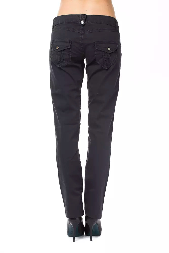 Ungaro Fever Blue Cotton Women Pants -   -  Ungaro Fever.