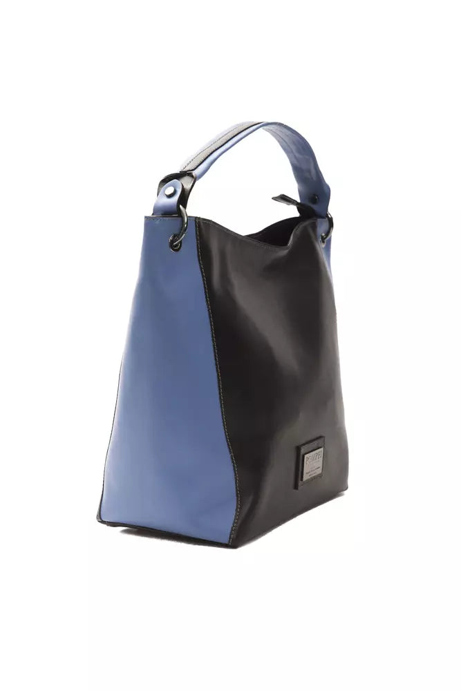 Pompei Donatella Black Leather Women Shoulder Bag -  Luxury Shoulder Bag for Women -  Pompei Donatella.