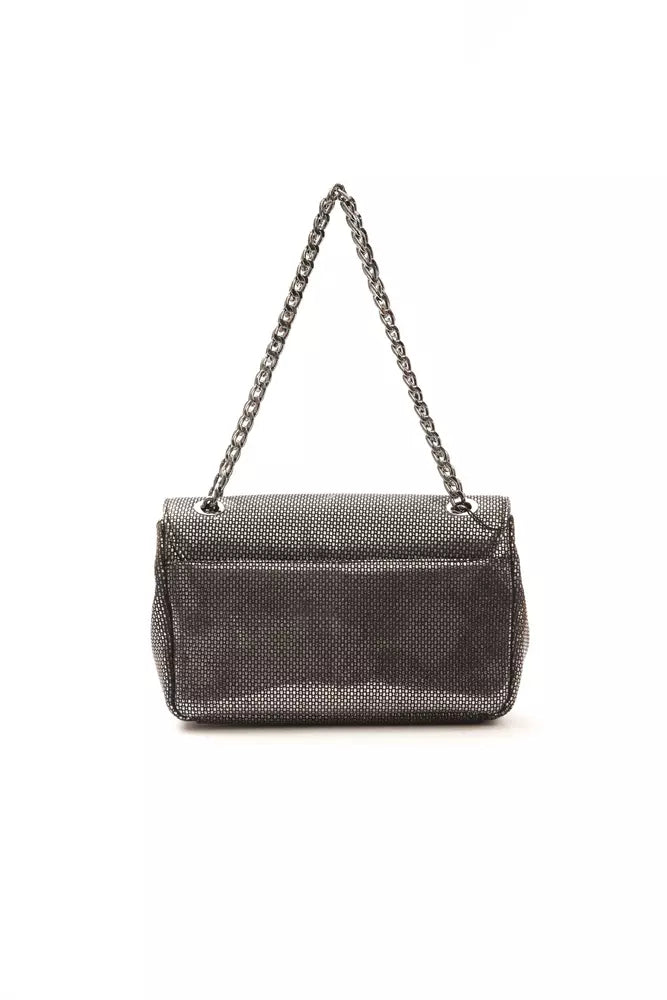Pompei Donatella Gray Leather Women Crossbody Bag -  Luxury Cross Body Bag for Women -  Pompei Donatella.