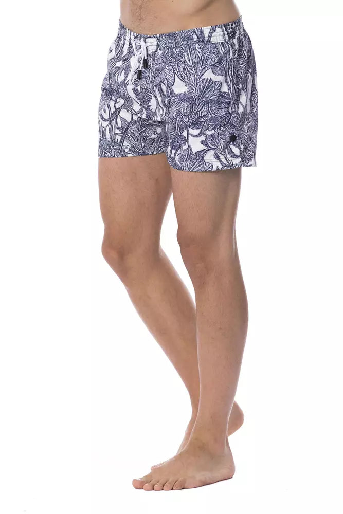 Roberto Cavalli Sport Light Blue Polyester Men's Swim Trunk -   -  Roberto Cavalli Sport.