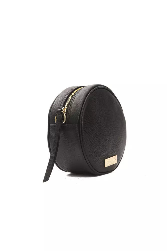 Pompei Donatella Black Leather Women Crossbody Bag -  Luxury Cross Body Bag for Women -  Pompei Donatella.