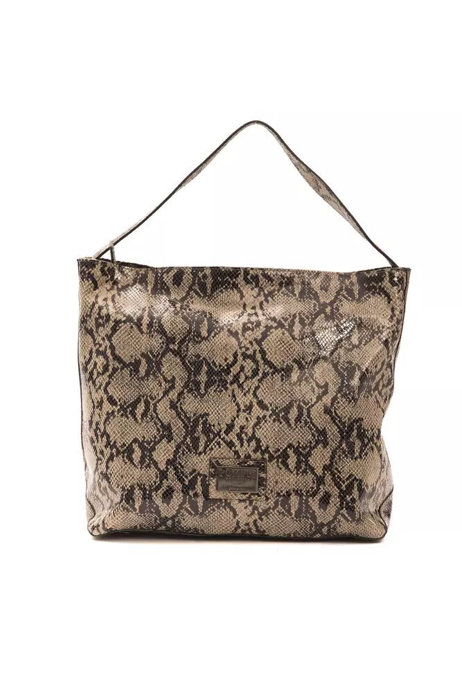 Pompei Donatella Brown Leather Women Shoulder Bag -  Luxury Shoulder Bag for Women -  Pompei Donatella.