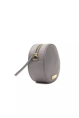 Pompei Donatella Gray Leather Women Crossbody Bag -  Luxury Cross Body Bag for Women -  Pompei Donatella.