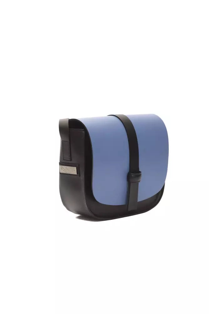 Pompei Donatella Blue Leather Women Crossbody Bag -  Luxury Cross Body Bag for Women -  Pompei Donatella.