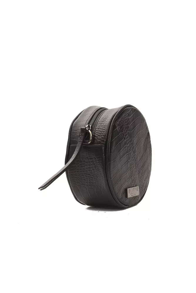 Pompei Donatella Black Leather Women Crossbody Bag -  Luxury Cross Body Bag for Women -  Pompei Donatella.