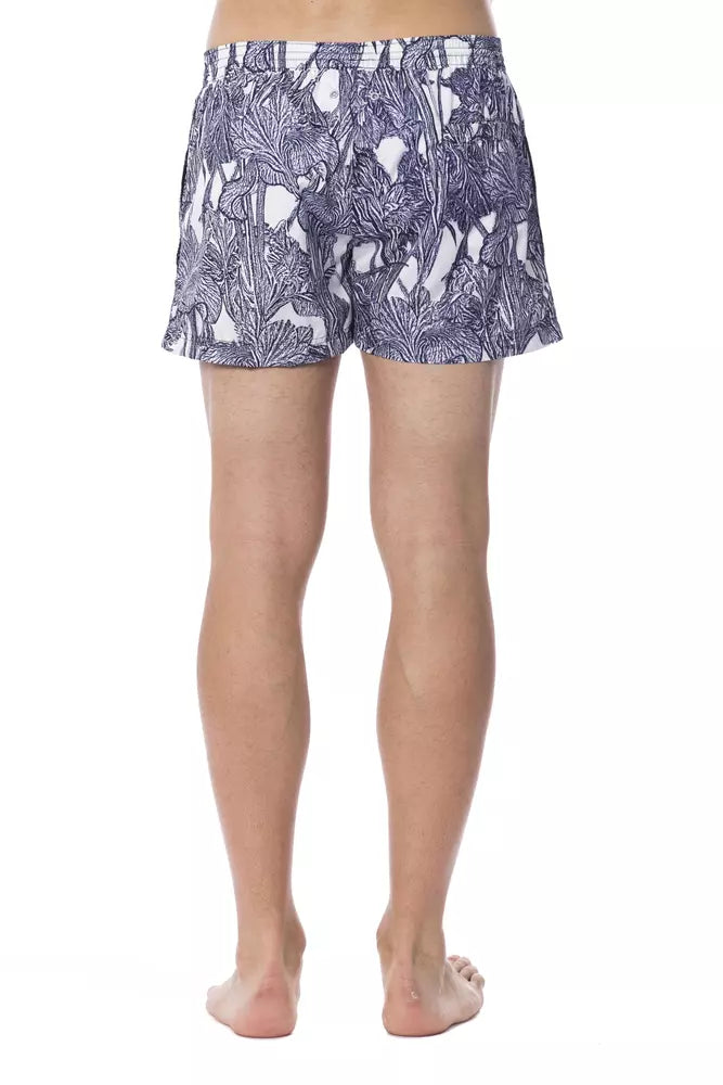 Roberto Cavalli Sport Light Blue Polyester Men's Swim Trunk -   -  Roberto Cavalli Sport.