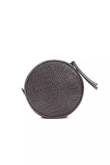 Pompei Donatella Gray Leather Women Crossbody Bag -  Luxury Cross Body Bag for Women -  Pompei Donatella.